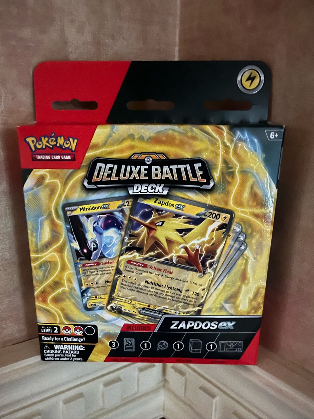 Pokémon Deluxe Battle Deck Zapdos ex Play Level 2 TCG Pokemon 30th Anniversary